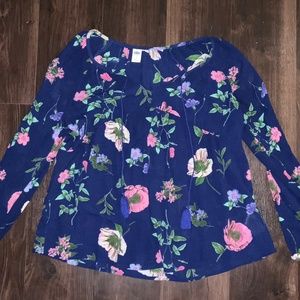 Floral long sleeve professional shirt
